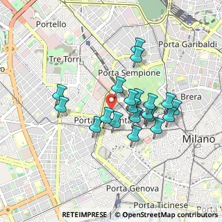 Mappa Via Venti Settembre, 20123 Milano MI, Italia (0.738)