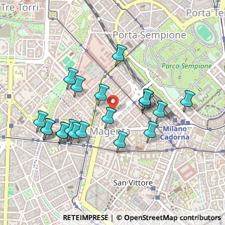 Mappa Via Venti Settembre, 20123 Milano MI, Italia (0.461)