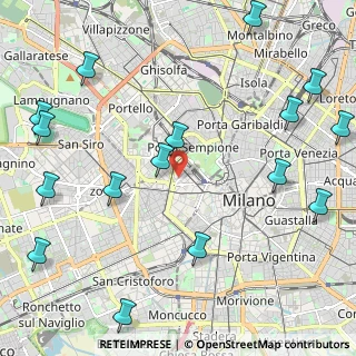 Mappa Via Venti Settembre, 20123 Milano MI, Italia (2.92188)
