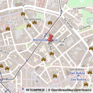 Mappa Via Bigli,  15, 20121 Milano, Milano (Lombardia)