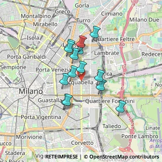 Mappa Fronte civico, 20133 Milano MI, Italia (1.36714)