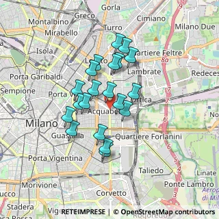 Mappa Fronte civico, 20133 Milano MI, Italia (1.3905)