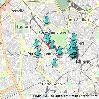 Mappa Via Vincenzo Monti, 20100 Milano MI, Italia (0.8)