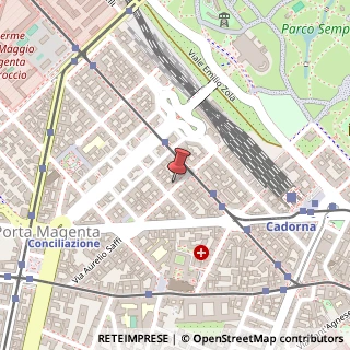 Mappa Via Aurelio Saffi, 8, 20123 Milano, Milano (Lombardia)