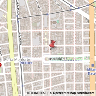 Mappa Via Gustavo Modena, 3/a, 20129 Milano, Milano (Lombardia)