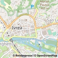 Mapa Ivrea