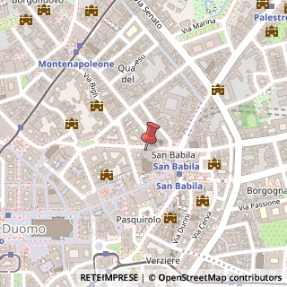 Mappa Via Monte Napoleone, 13, 20121 Milano, Milano (Lombardia)