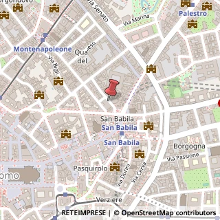 Mappa Via Bagutta, 1, 20121 Milano, Milano (Lombardia)