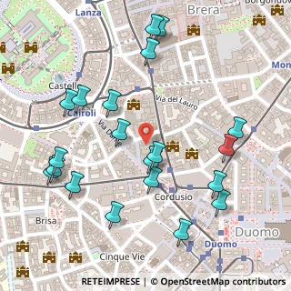 Mappa Via San Tomaso, 20121 Milano MI, Italia (0.291)