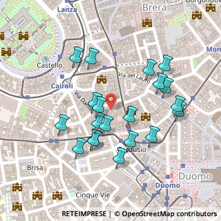 Mappa Via S. Tomaso, 20121 Milano MI, Italia (0.2235)