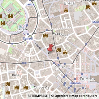 Mappa Via Rovello, 2, 20121 Milano, Milano (Lombardia)
