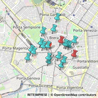 Mappa Via S. Tomaso, 20121 Milano MI, Italia (0.7525)