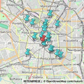 Mappa Via San Tomaso, 20121 Milano MI, Italia (1.39944)