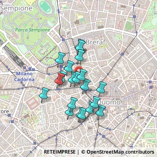 Mappa Via San Tomaso, 20121 Milano MI, Italia (0.375)