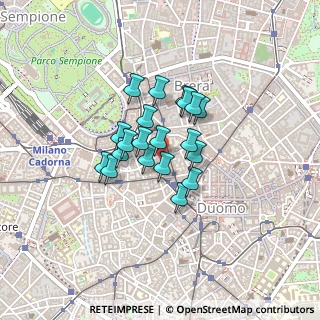 Mappa Via S. Tomaso, 20121 Milano MI, Italia (0.2765)