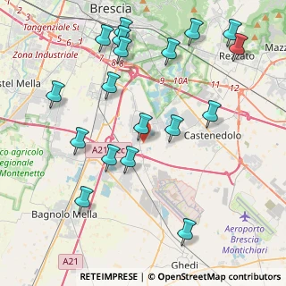 Mappa Via Sant'Angela Merici, 25010 Borgosatollo BS, Italia (4.73833)