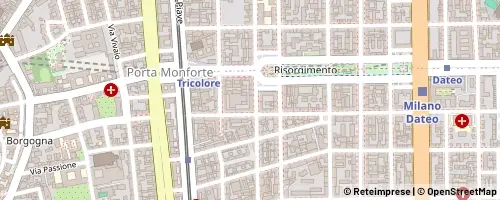 Mappa Milan