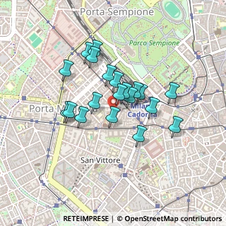 Mappa Via Giuseppe Antonio Sassi, 20123 Milano MI, Italia (0.3405)