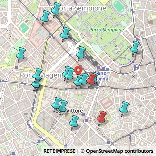 Mappa Via Caradosso, 20123 Milano MI, Italia (0.527)
