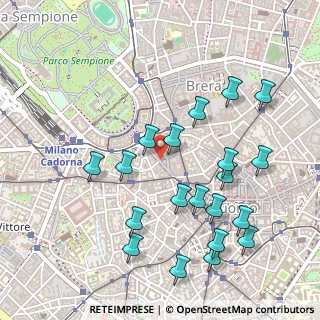 Mappa Via Dante, 20121 Milano MI, Italia (0.542)