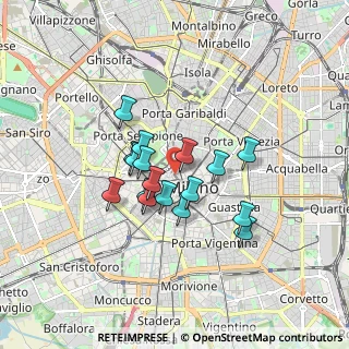 Mappa Via Dante, 20121 Milano MI, Italia (1.28471)