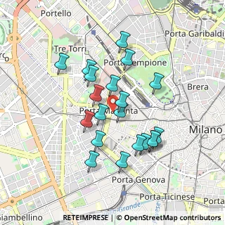 Mappa Via Enrico Toti, 20123 Milano MI, Italia (0.795)