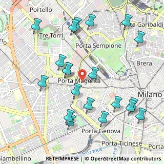 Mappa Via Enrico Toti, 20123 Milano MI, Italia (1.162)