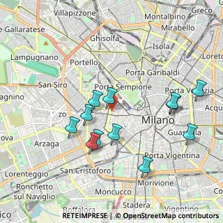 Mappa Via Enrico Toti, 20123 Milano MI, Italia (1.90083)