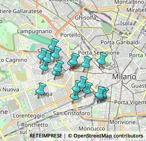 Mappa Piazza Piemonte, 20149 Milano MI, Italia (1.40789)