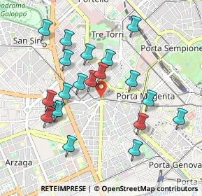 Mappa Piazza Piemonte, 20149 Milano MI, Italia (0.9475)