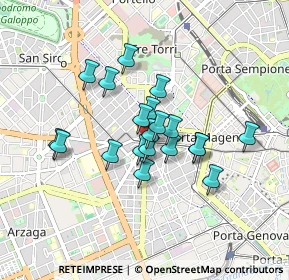 Mappa Piazza Piemonte, 20149 Milano MI, Italia (0.646)