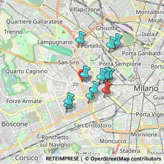 Mappa Via Parmigianino, 20149 Milano MI, Italia (1.39)