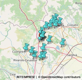 Mappa Vicolo Samaritano, 10015 Ivrea TO, Italia (10.2235)