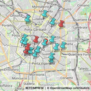 Mappa Vicolo Rasini, 20122 Milano MI, Italia (1.7295)