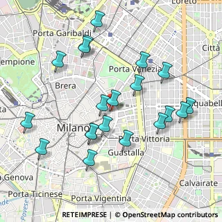 Mappa Vicolo Rasini, 20122 Milano MI, Italia (1.024)