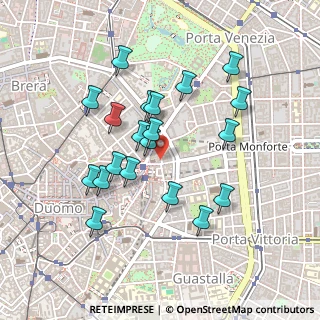 Mappa Vicolo Rasini, 20122 Milano MI, Italia (0.4235)