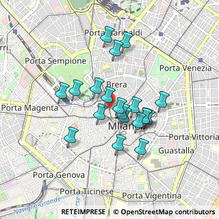 Mappa Palazzo Legance, 20121 Milano MI, Italia (0.7215)