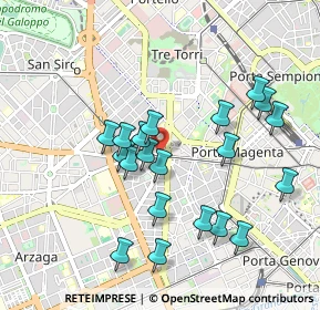Mappa Via Asti, 20149 Milano MI, Italia (0.9075)