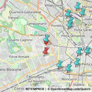Mappa Via Poggibonsi, 20146 Milano MI, Italia (2.85417)