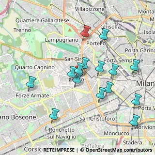 Mappa Via Poggibonsi, 20146 Milano MI, Italia (1.93533)