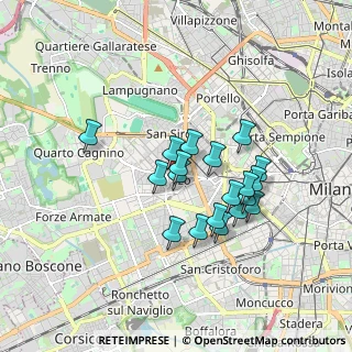 Mappa Via Poggibonsi, 20146 Milano MI, Italia (1.42158)