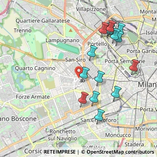 Mappa Via Poggibonsi, 20146 Milano MI, Italia (2.15786)
