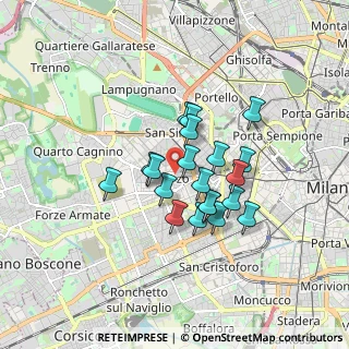 Mappa Via Poggibonsi, 20146 Milano MI, Italia (1.2785)