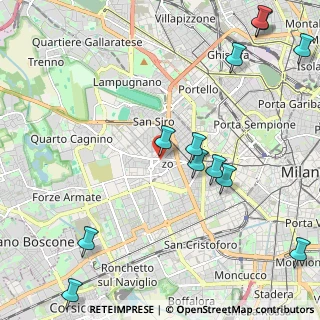 Mappa Via Poggibonsi, 20146 Milano MI, Italia (2.82417)