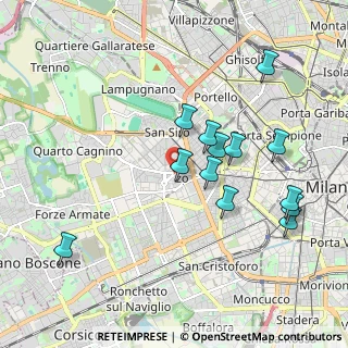 Mappa Via Poggibonsi, 20146 Milano MI, Italia (1.93231)