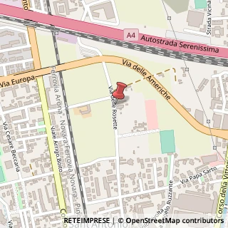 Mappa Via delle Rosette, 144, 28100 Novara, Novara (Piemonte)