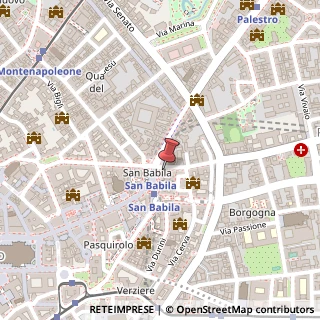 Mappa Corso Monforte, 2, 20122 Milano, Milano (Lombardia)