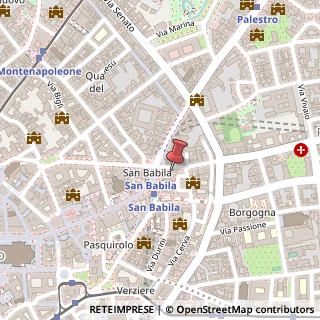 Mappa Piazzetta Umberto Giordano, 4, 20122 Milano, Milano (Lombardia)
