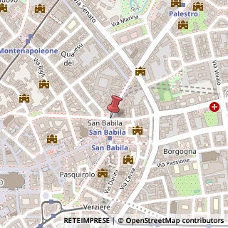Mappa Corso Monforte,  2, 20122 Milano, Milano (Lombardia)