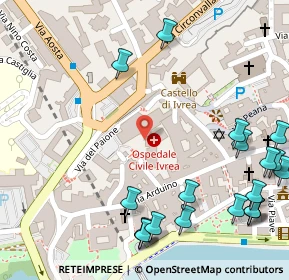 Mappa Piazza 10015, 10015 Ivrea TO, Italia (0.186)